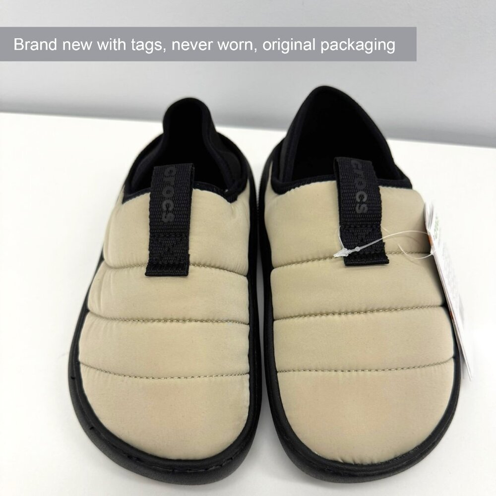 CROCS - Classic Puff Moc (Color: Moth) - Brand New, Never Worn, with tags!